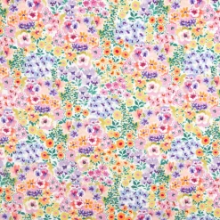 Jersey Stoff Baumwolljersey Blumen Digitaldruck weiß bunt 1,48 m Breite
