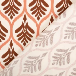 Jersey Stoff Baumwolljersey Ornamente weiß 1,48 m Breite