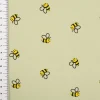 Jersey Stoff Baumwolljersey Bienen grün gelb 1,45m Breite