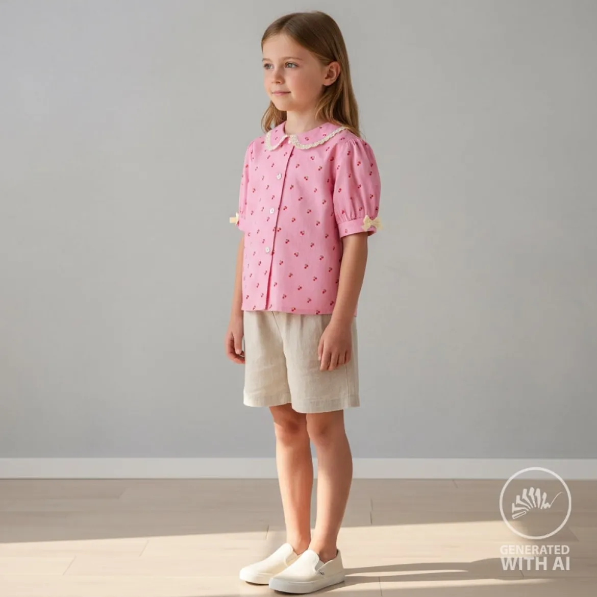 Jersey Stoff Baumwolljersey Kirschen rosa rot 1,45m Breite