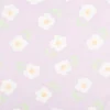 Jersey Stoff Baumwolljersey Blumen helles Lila weiß grün 1,50m Breite