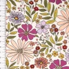 Jersey Stoff Baumwolljersey Blumen ecru grün lila rosa 1,48 m Breite