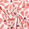 Jersey Stoff Baumwolljersey Blütenblätter Herz rosa 1,50m Breite