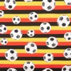 Jersey Stoff Baumwolljersey Fußball Streifen Deutschlandfarben 1,45m Breite