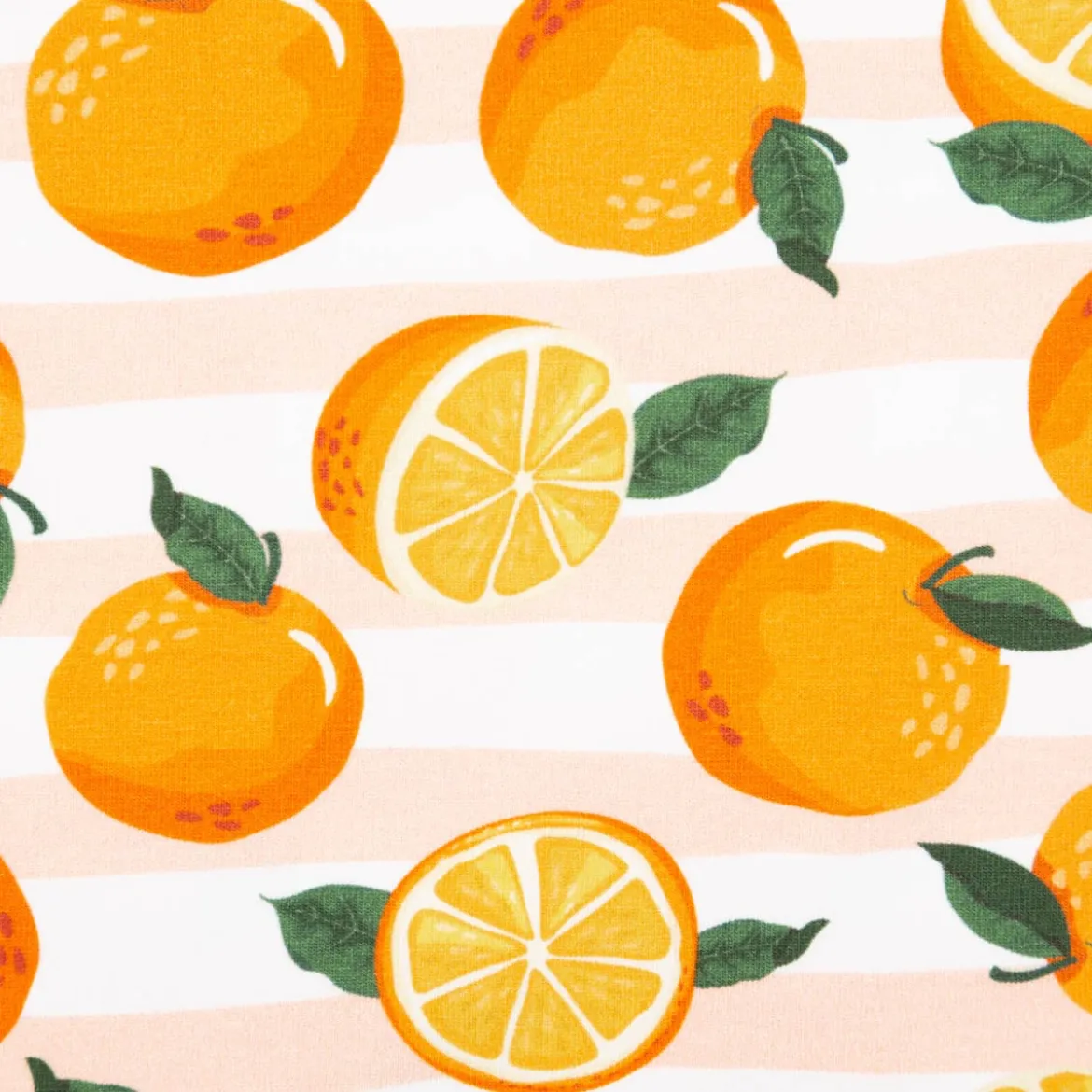 Jersey Stoff Baumwolljersey Melody Orangen & Streifen orange von Swafing 1,50m Breite