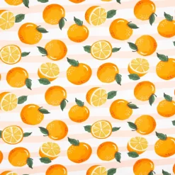 Jersey Stoff Baumwolljersey Melody Orangen & Streifen orange von Swafing 1,50m Breite