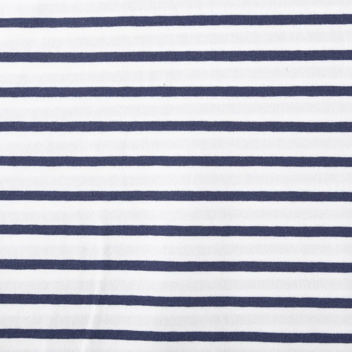 Jersey Stoff Baumwolljersey Rayure Streifen weiß marineblau 1,45m Breite