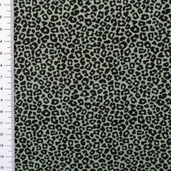 Jersey Stoff Baumwolljersey Mini Leo Leomuster mintgrün dunkelgrün 1,5m Breite