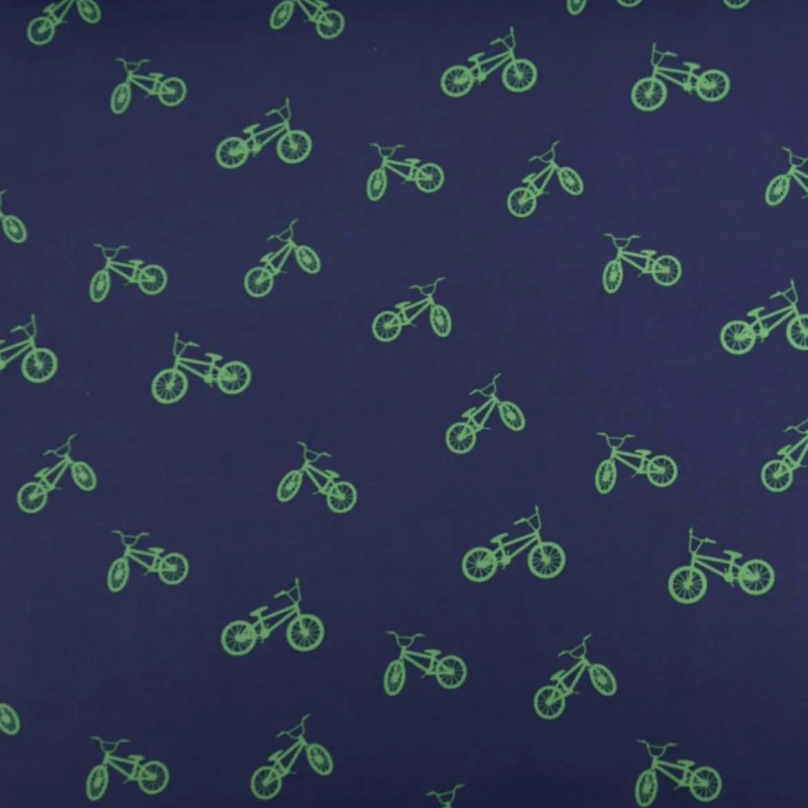 Jersey Stoff Bikes Fahrräder blau türkis 1,48m Breite