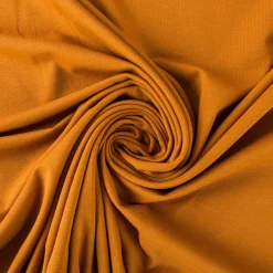 Jersey Stoff Bio Baumwolljersey einfarbig rost braun 1,5m Breite