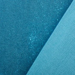 Jersey Stoff Glitzer Slinky Bijoux Foil blau1,45m Breite