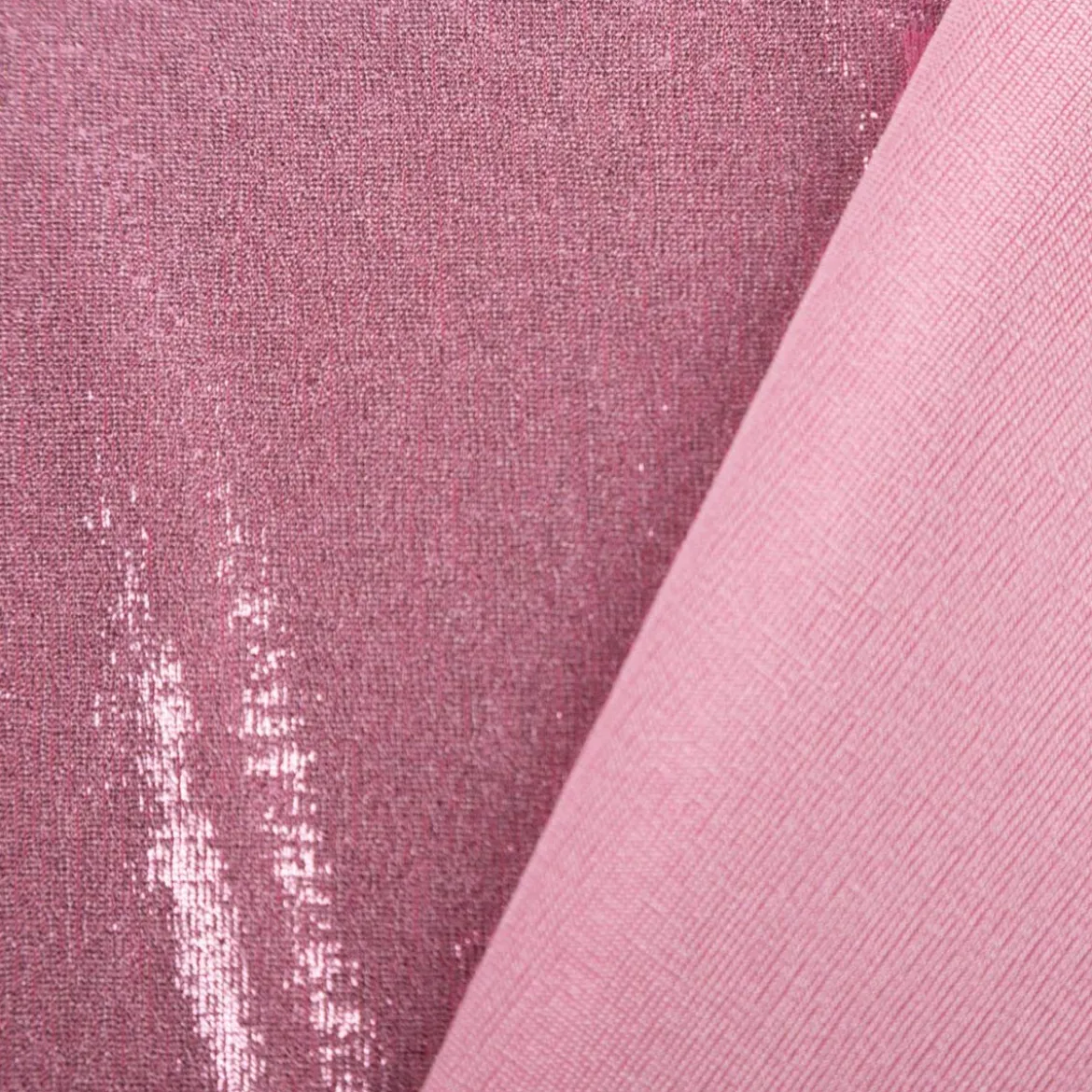 Jersey Stoff Glitzer Slinky Bijoux Foil rosa 1,45m Breite