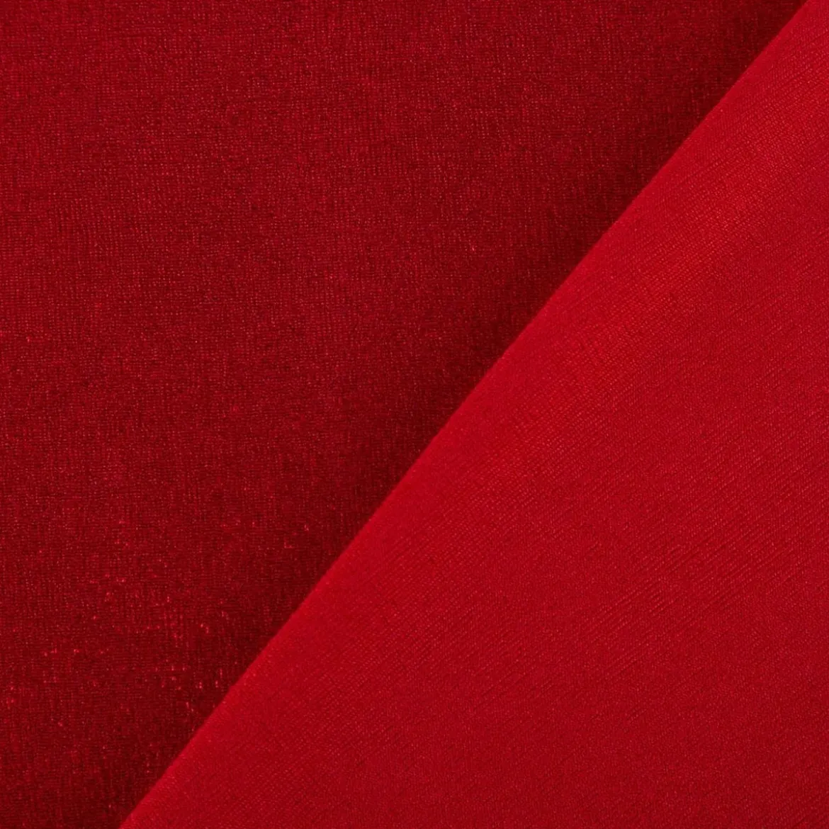 Jersey Stoff Glitzer Slinky Bijoux Foil rot 1,45m Breite