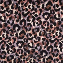 Jersey Stoff Leo schwarz lila – Baumwolljersey Poppy Fabrics 1,48m