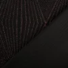 Jersey Stoff Metallic geometrisch schwarz rosegold 160cm Breite