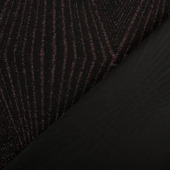 Jersey Stoff Metallic geometrisch schwarz rosegold 160cm Breite