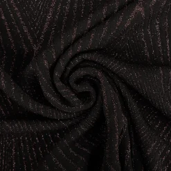 Jersey Stoff Metallic geometrisch schwarz rosegold 160cm Breite