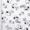 Jersey Stoff Peanuts Snoopy weiß Baumwolljersey 200g/qm 152cm Breite