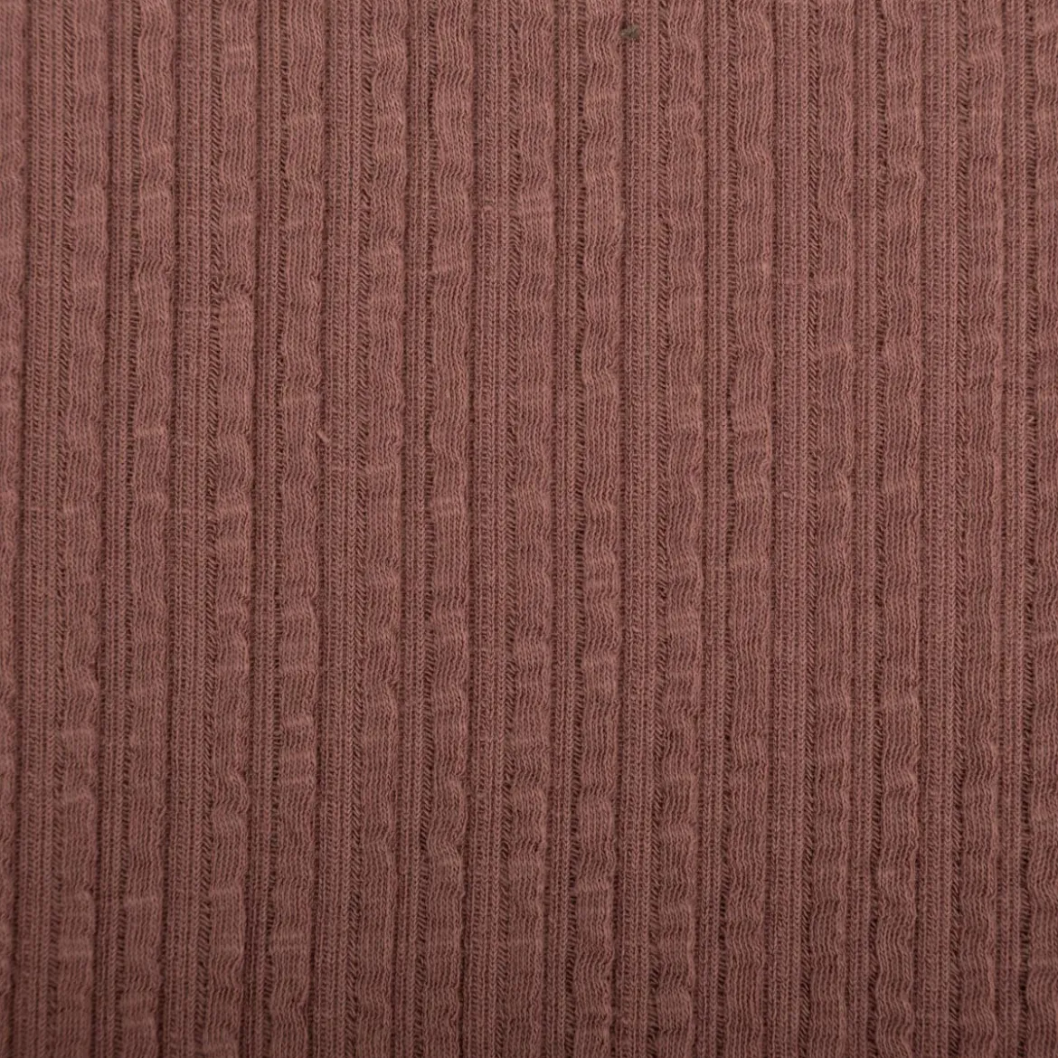 Jersey Stoff Ripp-Jacquard Baumwolle Streifen mauve 1,35m Breite