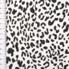 Jersey Stoff Rippjersey Baumwolle Leo beige schwarz 1,20m Breite