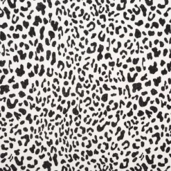 Jersey Stoff Rippjersey Baumwolle Leo beige schwarz 1,20m Breite