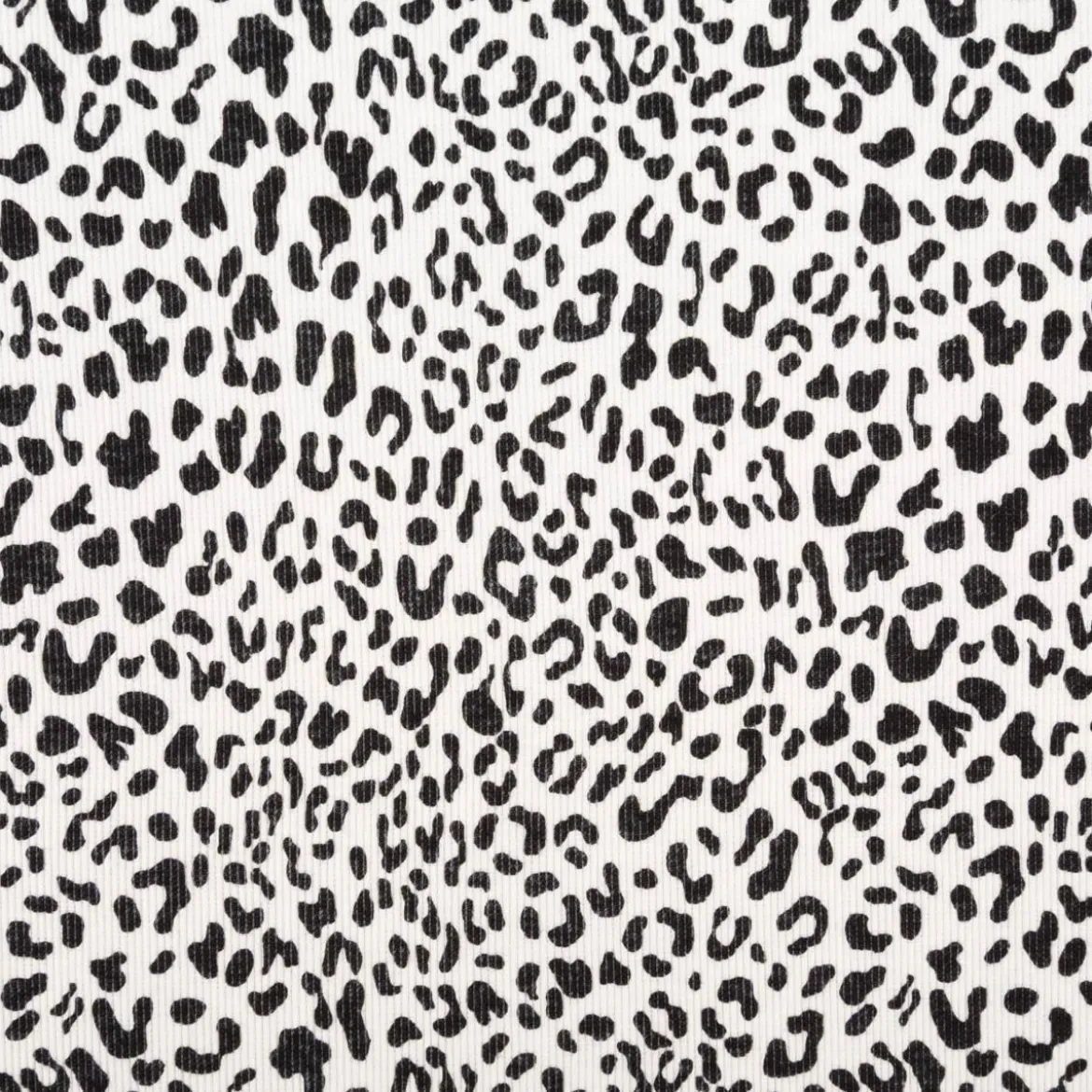 Jersey Stoff Rippjersey Baumwolle Leo beige schwarz 1,20m Breite