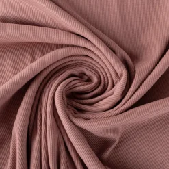 Jersey Stoff Rippjersey einfarbig mauve 1,40m Breite