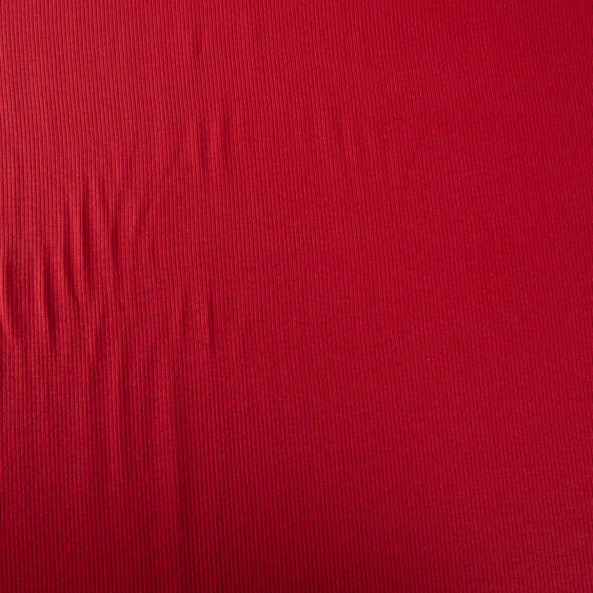 Jersey Stoff Rippjersey Feinstrick einfarbig dunkelrot 1,45m Breite