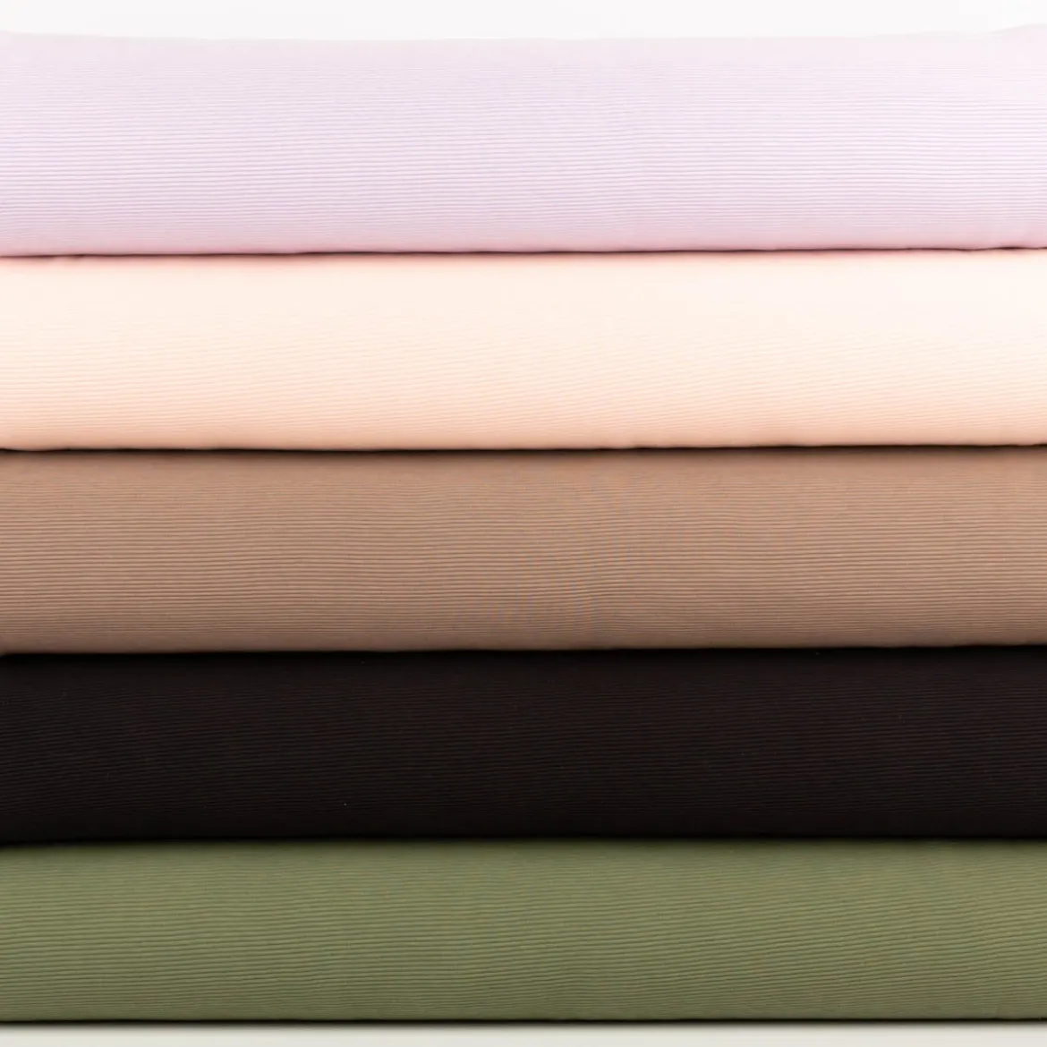 Jersey Stoff Rippjersey Ottoman uni Schwarz 1,50m Breite