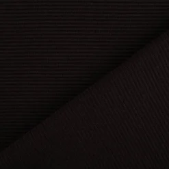 Jersey Stoff Rippjersey Ottoman uni Schwarz 1,50m Breite