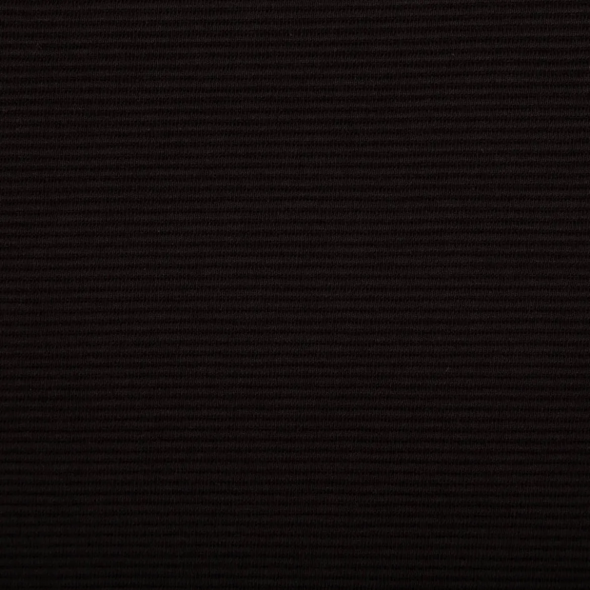 Jersey Stoff Rippjersey Ottoman uni Schwarz 1,50m Breite