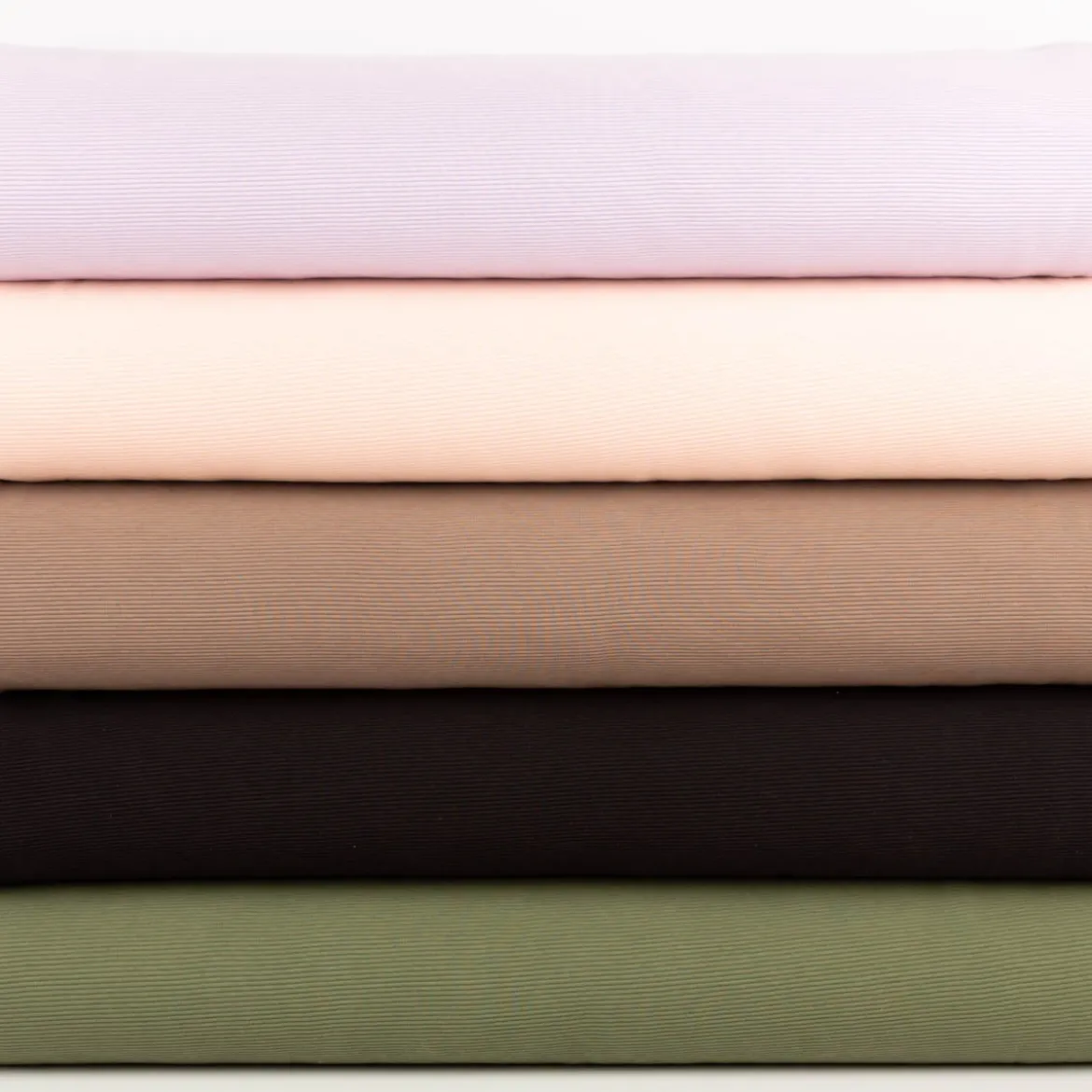 Jersey Stoff Rippjersey Ottoman uni Lachsrosa 1,50m Breite