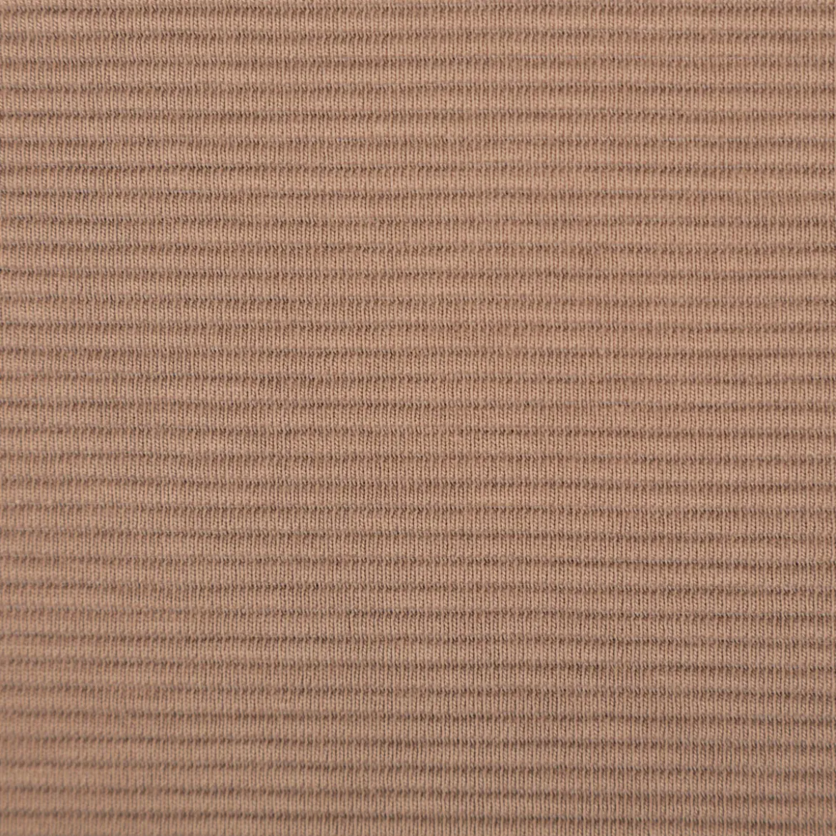 Jersey Stoff Rippjersey Ottoman uni Braun-Taupe 1,50m Breite
