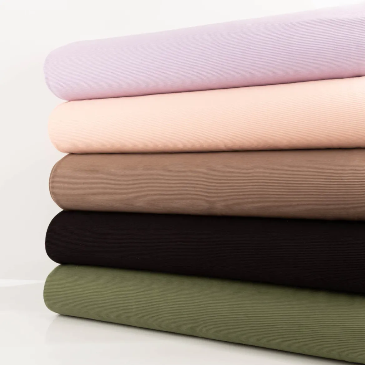 Jersey Stoff Rippjersey Ottoman uni Braun-Taupe 1,50m Breite
