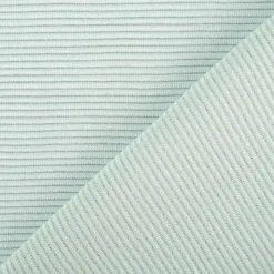Jersey Stoff Rippjersey Ottoman uni eisblau 1,50m Breite