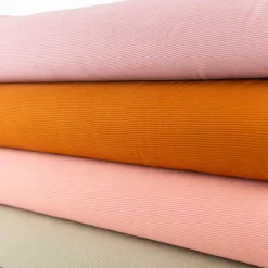 Jersey Stoff Rippjersey Ottoman uni coral 1,50m Breite