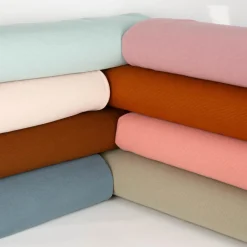 Jersey Stoff Rippjersey Ottoman uni coral 1,50m Breite