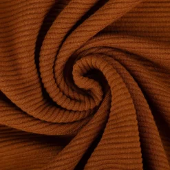 Jersey Stoff Rippjersey Ottoman uni Braun 1,50m Breite