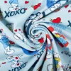 Jersey Stoff Schlümpfe Love hellblau Baumwolljersey 200g/qm 152cm Breite