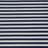 Jersey Stoff Streifen breit 1cm dunkelblau weiß