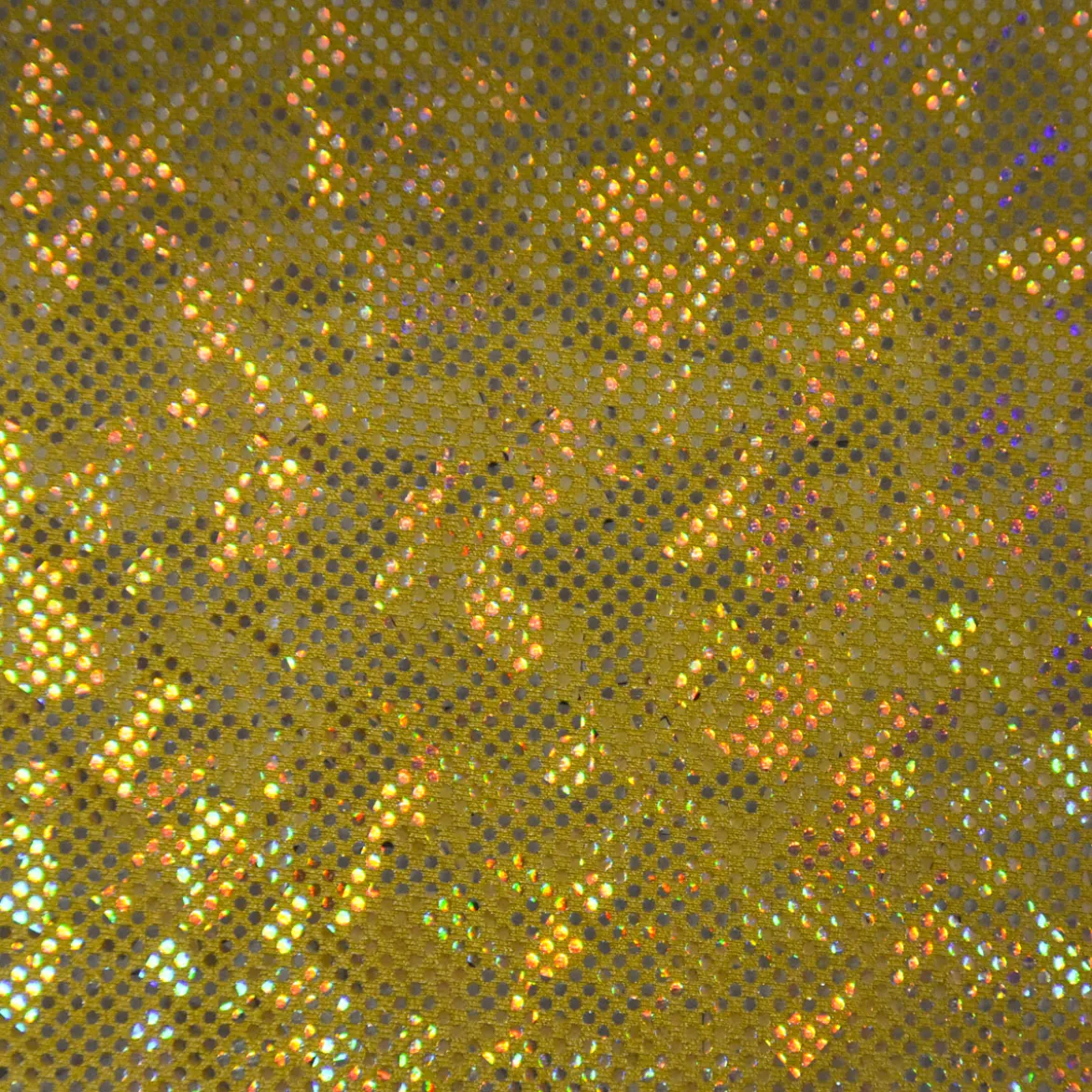 Jerseystoff Stretch Jersey Glitzer holografisch einfarbig gold 1,5m Breite
