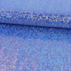 Jerseystoff Stretch Jersey Glitzer holografisch einfarbig dunkelblau 1,5m Breite
