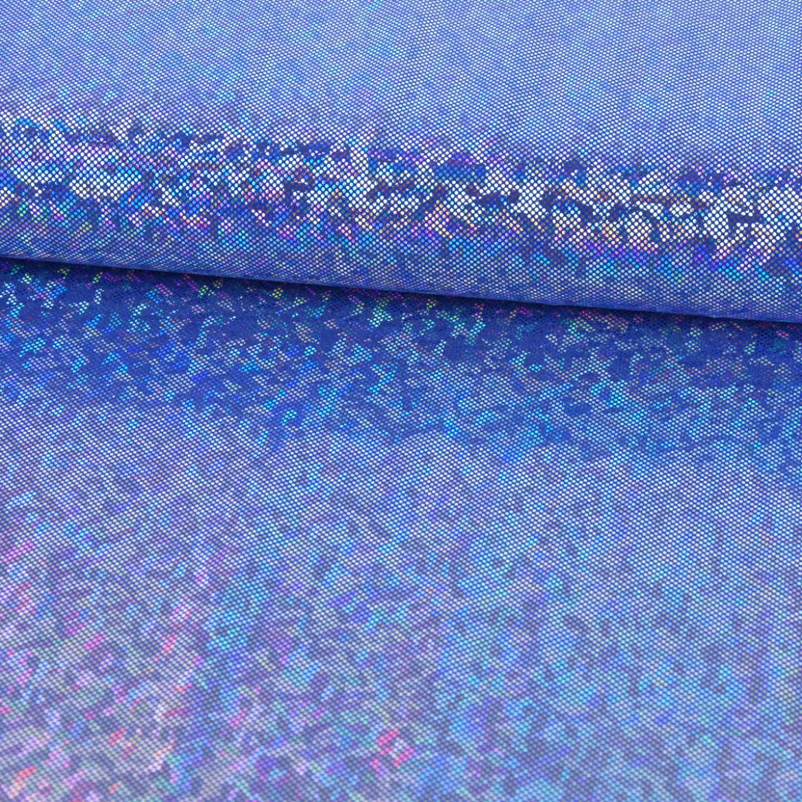 Jerseystoff Stretch Jersey Glitzer holografisch einfarbig dunkelblau 1,5m Breite