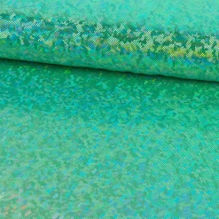 Jerseystoff Stretch Jersey Glitzer holografisch einfarbig grün 1,5m Breite
