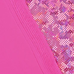 Jerseystoff Stretch Jersey Glitzer holografisch einfarbig pink 1,5m Breite