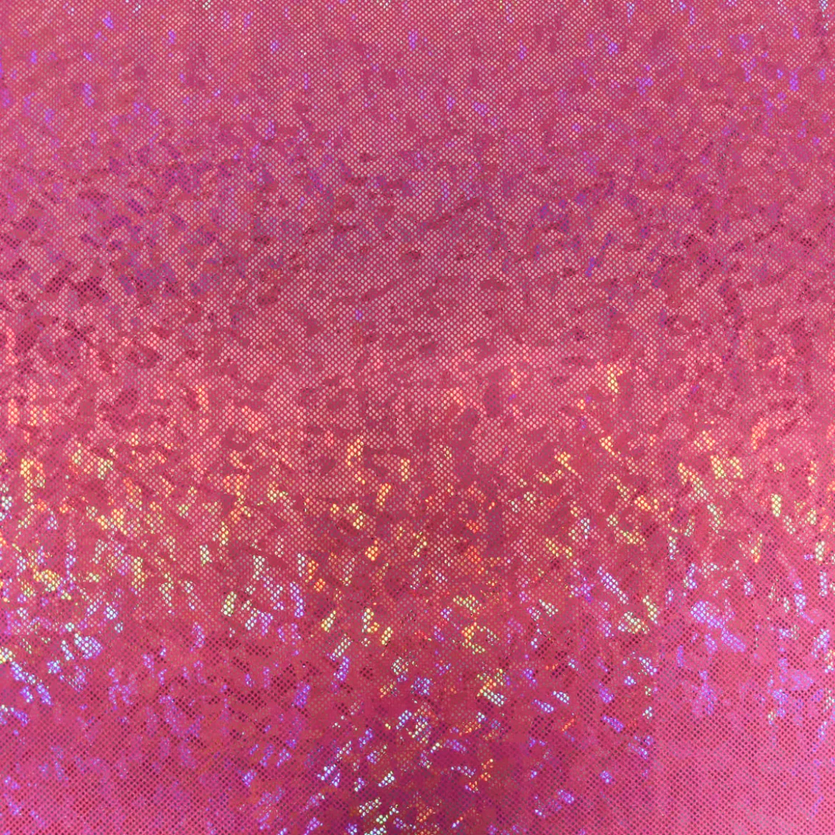 Jerseystoff Stretch Jersey Glitzer holografisch einfarbig pink 1,5m Breite