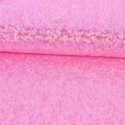 Jerseystoff Stretch Jersey Glitzer holografisch einfarbig pink 1,5m Breite