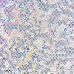 Jerseystoff Stretch Jersey Glitzer holografisch einfarbig silber 1,5m Breite
