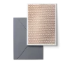 Karten Design Fabrik Doppelkarte DURCH SCHÜTTELN weiß roségold 11x15,5cm