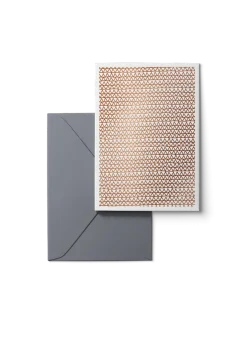 Karten Design Fabrik Doppelkarte DURCH SCHÜTTELN weiß roségold 11x15,5cm